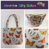 Medium Tote Bag - Orange Butterfly